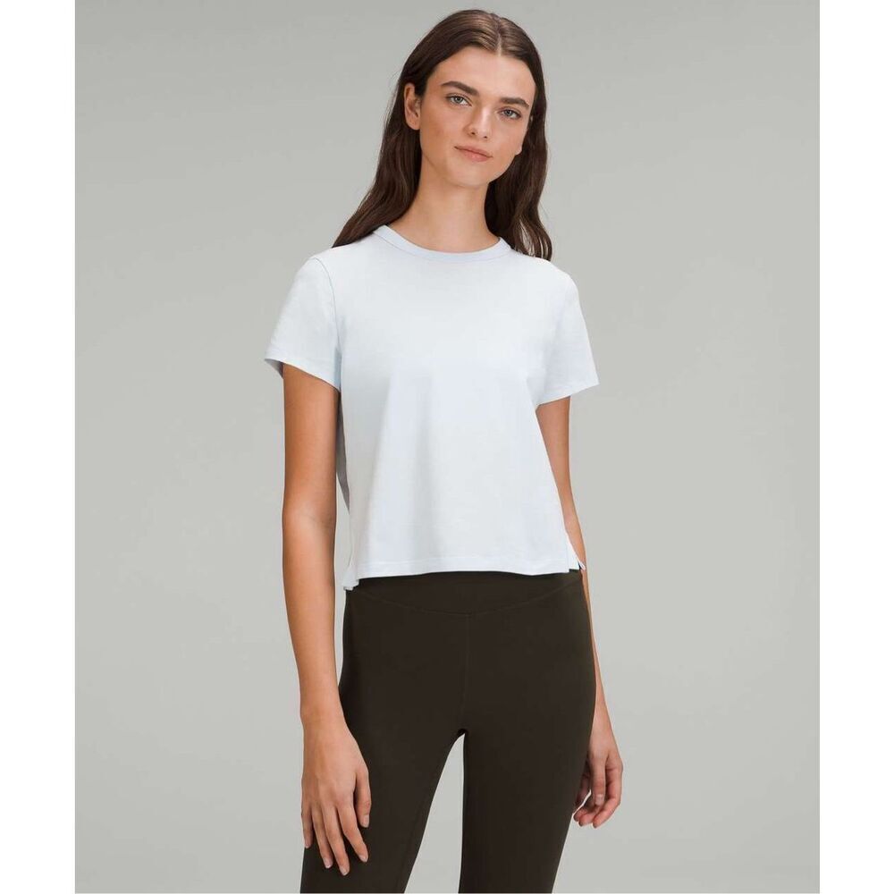 Womens Lululemon Classic-Fit Cotton-Blend T-Shirt